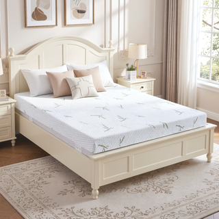 Sunvega 10-Inch Dual Layer Gel Infused Memory Foam Mattress with Bamboo Cover