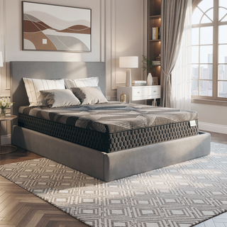Sunvega Diamond Matrix Copper Cooling Hybrid Waterfall Top Mattress with Medium Feel