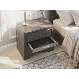 Sunvega Dark Brown Tufted Polyurethane Upholstered King Size Bed Frame