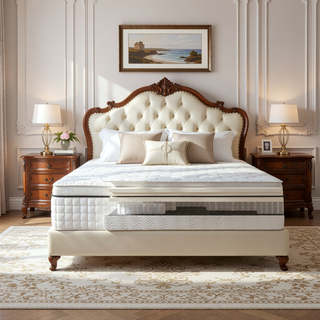 Sunvega 9 in. Full Size Pocket Coil Spring Mattress with Pressure Relief and Low Motion Transfer