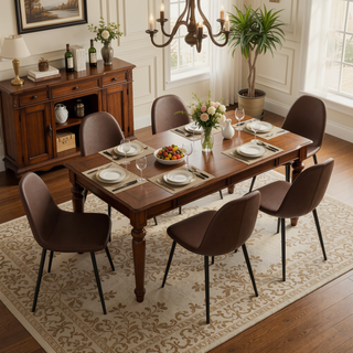 Sunvega Modern Velvet Upholstered Dining Chairs Set of 4 with Black Metal Legs