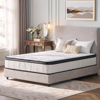 Sunvega Full Size Hybrid Mattress with Zoned Support and Gel Memory Foam for Cool Comfort