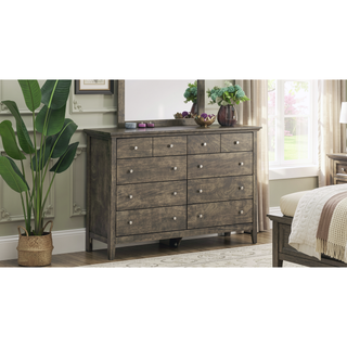 Sunvega Dark Brown Tufted Polyurethane Upholstered King Size Bed Frame