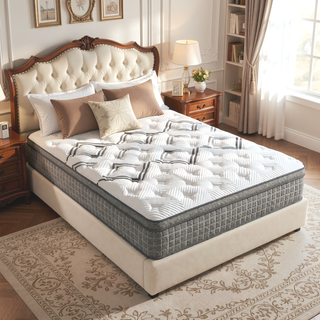 Sunvega Diamond Soto Cooling Copper Conforming Hybrid Luxurious Euro-Top Mattress