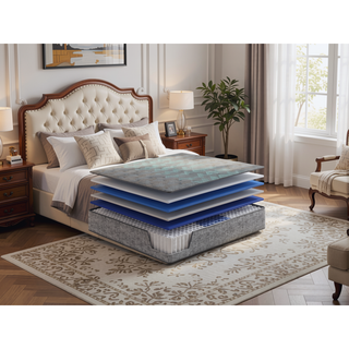 Sunvega 13 Inch Firm Cooling Mattress with Marvelous Middle Support for King Bed