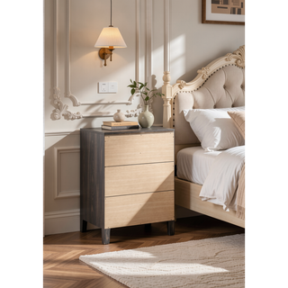 Sunvega Ireland Gray Oak Finish 5-Drawer Chest with English Dovetail Joinery