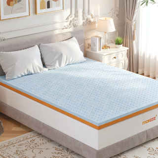 Sunvega 3 Inch Copper & Gel Memory Foam Cooling Mattress Topper for Full Size Bed