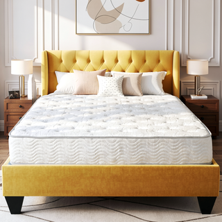 Sunvega 9 in. Full Size Pocket Coil Spring Mattress with Pressure Relief and Low Motion Transfer