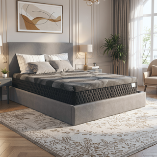 Sunvega Diamond Matrix Copper Cooling Hybrid Waterfall Top Mattress with Medium Feel
