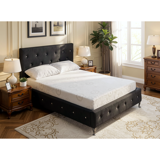 Sunvega Green Tea Infused Polyester Memory Foam Queen Size Mattress for Optimal Body Support