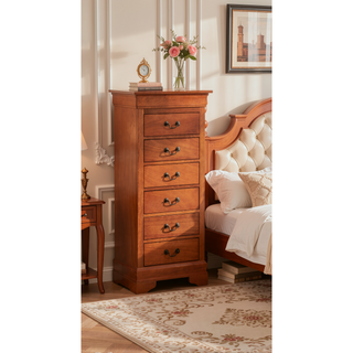 Sunvega Dark Brown Tufted Polyurethane Upholstered King Size Bed Frame