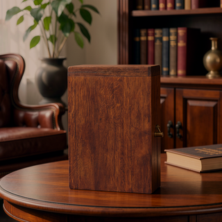 Sunvega Solid Oak Bedside Table with Curved Edge and Single Drawer Shelf