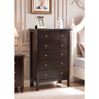 Sunvega Primo G1300-CH Espresso Chest with French Dovetail Drawers and Durable Print Finish