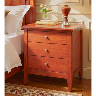 Sunvega Charming Oak Nightstand with Drawer for Essentials and Ample Tabletop Space