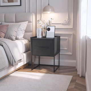 Sunvega Floating Nightstand Calion with Accessible Storage and Versatile Top Surface