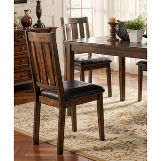 Sunvega Gray Finish 5pc Dining Set with 4 Fabric Upholstered Chairs