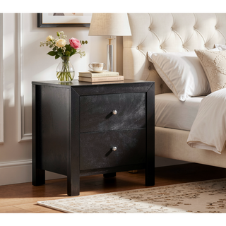 Sunvega Dark Brown Tufted Polyurethane Upholstered King Size Bed Frame