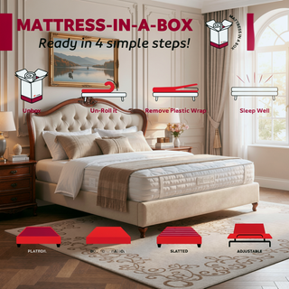 Sunvega Premium 9 Inch Medium Pocket Spring Full Size Mattress with Soft Knit Fabric