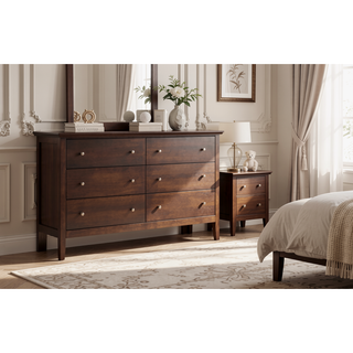 Sunvega Primo G1300-D Espresso Dresser with Durable Print Finish