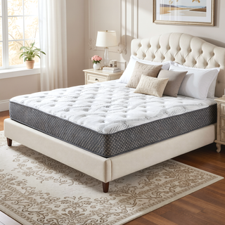 Sunvega 10" Quilted Hybrid Queen Mattress with HD Gel Memory Foam and Wicking Fabric Cover