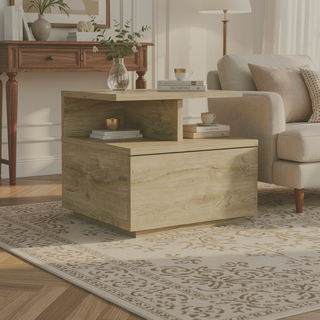 Sunvega Floating Nightstand with Drawer in Black Wengue Finish for Wall Assembly