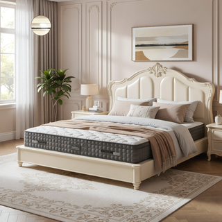 Sunvega 9 in. Full Size Pocket Coil Spring Mattress with Pressure Relief and Low Motion Transfer