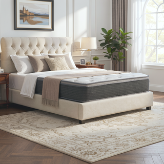Sunvega Plush Queen Size Hybrid Mattress with Gel Memory Foam and Pocket Coils