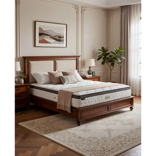 Sunvega 14 Inch Euro Top Plush Mattress with Dual Cooling Technology and Marvelous Middle Support