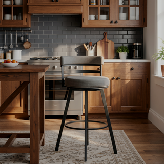 Sunvega Heavy Duty 360 Swivel Bar Stool with Scratch Resistant Finish