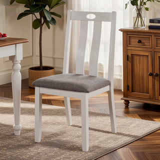 Sunvega Transitional White Gray Two-tone 5pc Counter Height Dining Set