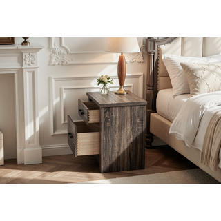 Sunvega Gray Oak Wood Dresser with a 59 x 16 x 36 Inch Dimension