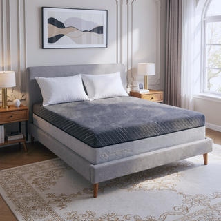 Sunvega Hybrid Mattress with Pocket Springs Memory Foam and Waterfall Ticking Cover