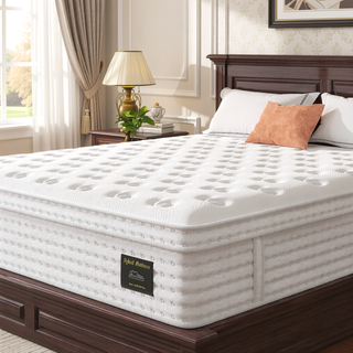 Sunvega King Size 14'' Hybrid Mattress with Memory Foam and Pocket Springs