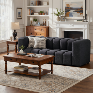 Sunvega Upholstered Tufted Accent Bench with Exquisite Backless Design for Modern Interiors