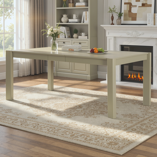 Sunvega Farmhouse Modern Solid Wood Rattan Bench for Covered Outdoor and Indoor Spaces