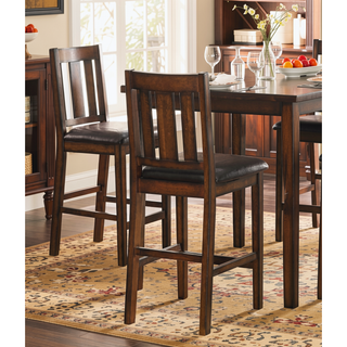 Sunvega Espresso Finish 6-Piece Dining Set with Table Bench and 4 Chairs
