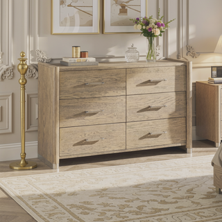 Sunvega Sarai Brown Nightstand with Spacious Drawers and Acrylic Handles