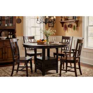 Sunvega Contemporary 18" Extendable Leaf Storage Table with Two-Tone Chalk Gray Finish