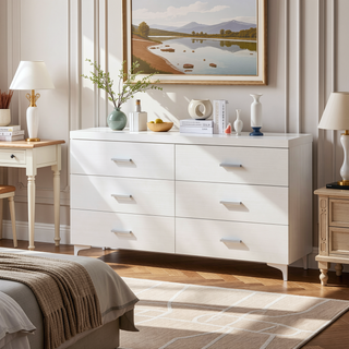 Sunvega Contemporary White Queen Size Platform Bed with LED Light Headboard