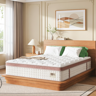 Sunvega 14 Inch King Firm Hybrid Mattress with Gel Memory Foam and Pocket Springs