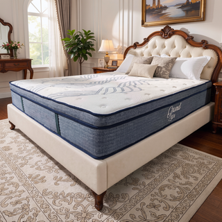 Sunvega Hybrid Plush King Size Foam Mattress with Soft Knit Cover and Edge Support