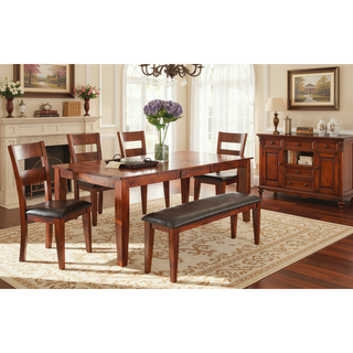 Sunvega Light Oak Mango Wood Extendable Dining Table with Butterfly Leaf