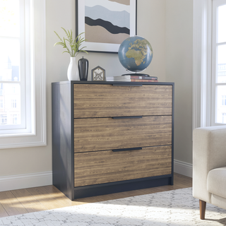 Sunvega Modern Design Dresser with Three Spacious Drawers and Top Surface