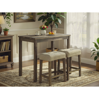 Sunvega Black Dining Table with Side Storage Shelves and Boucle Fabric Stools