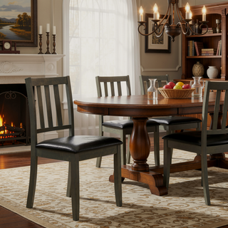 Sunvega Five-Piece Contemporary Dining Set with Square Table and Four Chairs