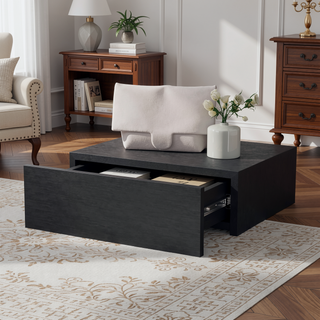 Sunvega Wall-Mounted Floating Nightstand with Spacious Drawer for Modern Bedroom