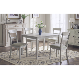 Sunvega Farmhouse Style Rustic Finish Upholstered Cushion Seat Dining Bench