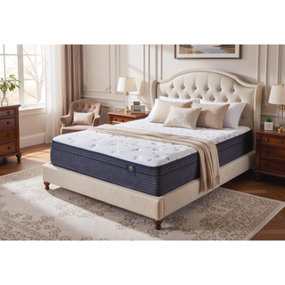 Sunvega Restonic 14.5 Inch Euro Top Mattress with Cooling Foam and Reinforced Lumbar Support