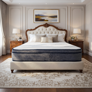 Sunvega Hybrid Plush King Size Foam Mattress with Soft Knit Cover and Edge Support