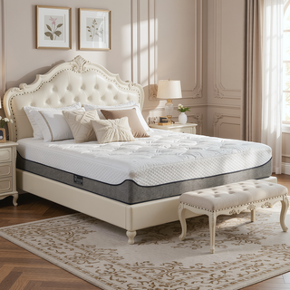 Sunvega Medium Firm Gel Memory Foam Queen Mattress with Jacquard Cover in a Box